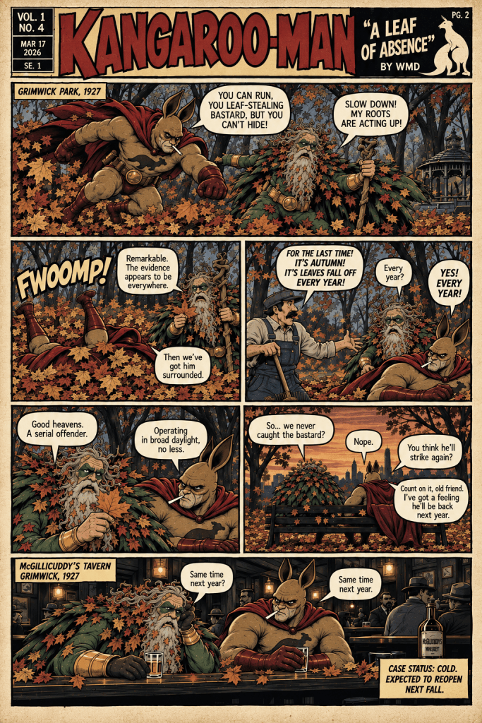 Kangaroo-Man comic strip scene 2 Episode 4
